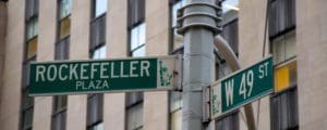 Rockefeller Pl Street Sign