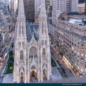 View of St. Patrick's Cathedral from Workspace by Rockefeller Group