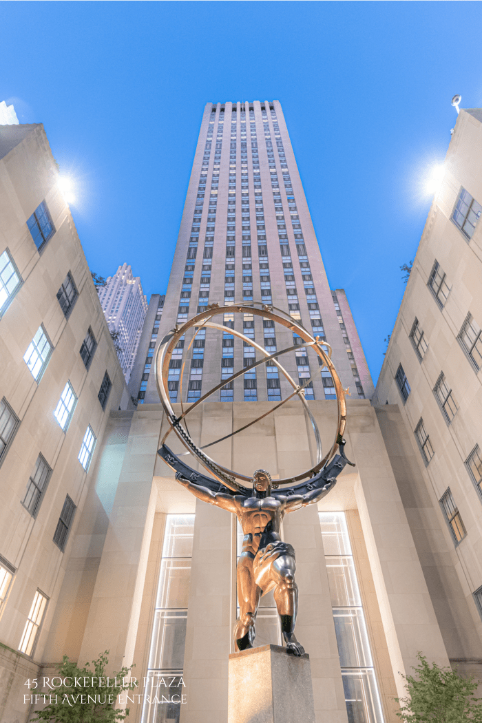 45 Rockefeller Plaza - Fifth Avenue Entrance