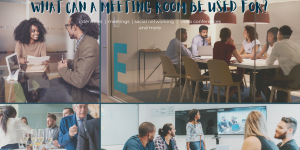 What are meeting rooms used for